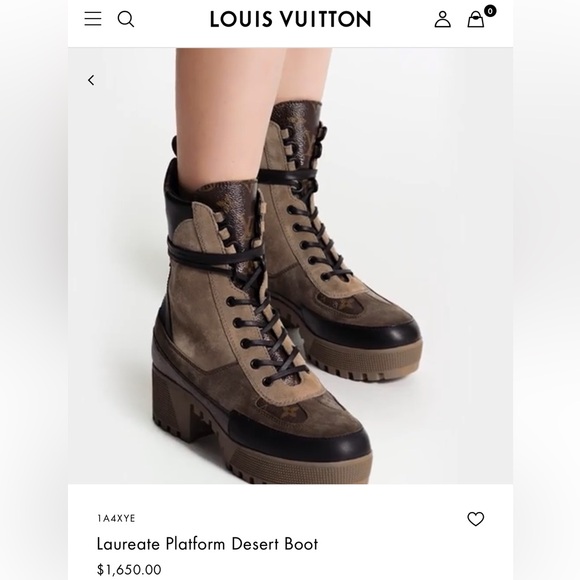 Louis Vuitton Laureate Platform Desert Boots - Picture 1 of 8